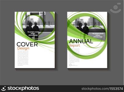 green template layout cover abstract background design modern book,annual report, magazine and flyer Vector a4