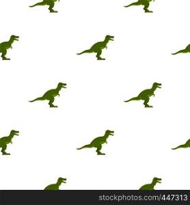 Green theropod dinosaur pattern seamless for any design vector illustration. Green theropod dinosaur pattern seamless