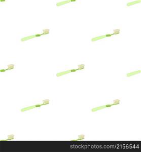 Green toothbrush pattern seamless background texture repeat wallpaper geometric vector. Green toothbrush pattern seamless vector