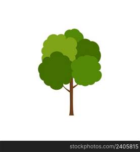 Green tree, A variety of forms on the White Background,Set of various tree sets,Trees for decorating gardens and home designs.vector illustration and icon