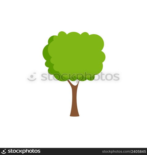 Green tree, A variety of forms on the White Background,Set of various tree sets,Trees for decorating gardens and home designs.vector illustration and icon