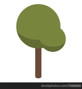 Green tree icon. Isometric of green tree vector icon for web design isolated on white background. Green tree icon, isometric style