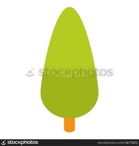 Green tree icon. Isometric of green tree vector icon for web design isolated on white background. Green tree icon, isometric style