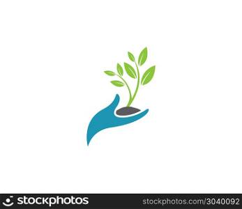 Green Tree leaf ecology nature element. Logos of green Tree leaf ecology nature element vector