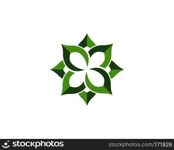 green Tree leaf ecology nature element vector icon