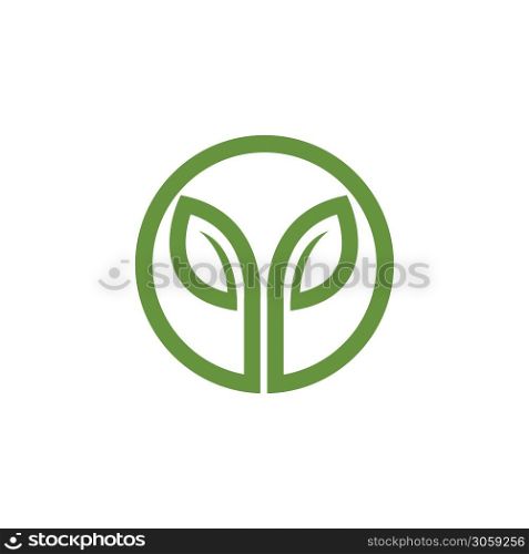 green Tree leaf ecology nature logo element vector
