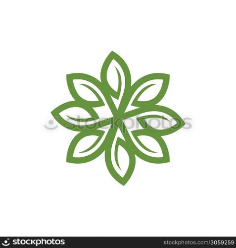 green Tree leaf ecology nature logo element vector