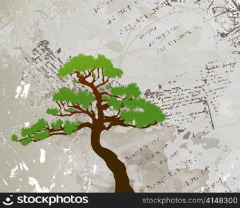 green tree vector illustration