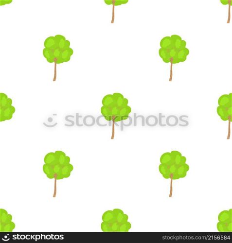Green tree with a rounded crown pattern seamless background texture repeat wallpaper geometric vector. Green tree with a rounded crown pattern seamless vector