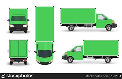 Green truck icon