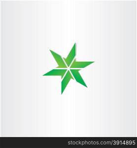 green vector icon star design element symbol