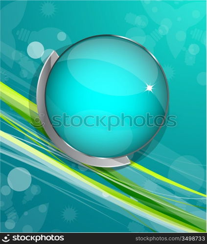 Green vector lines