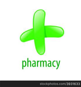 green vector logo for pharmacies