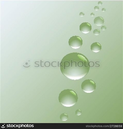 green water bubbles
