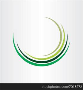 green wave abstract background design abstract space element circle bio ecology