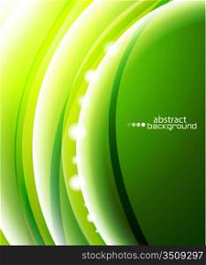 Green wave background