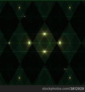 Green wink vintage pattern background, stock vector