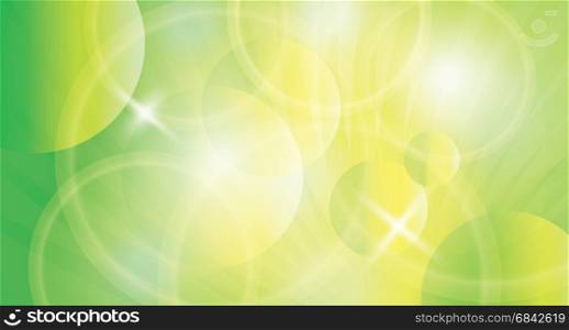 green yellow cicles abstract vector background