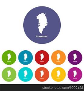 Greenland map icon. Simple illustration of greenland map vector icon for web. Greenland map icon, simple style