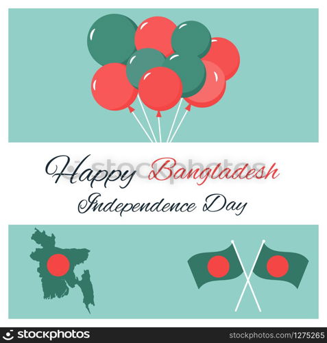 Greeting card for Bangladesh Independence, National Day.. Greeting card for Bangladesh Independence Day