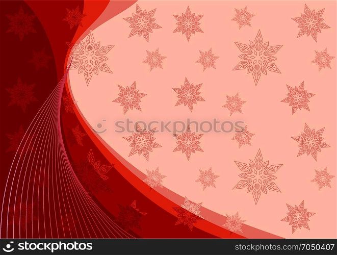 Greeting card for Christmas and New Year. Greeting card for Christmas and New Year with snowflakes and place for text