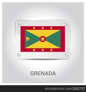 Grenada flag design vector