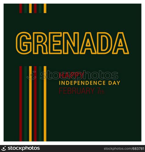 Grenada flag design vector