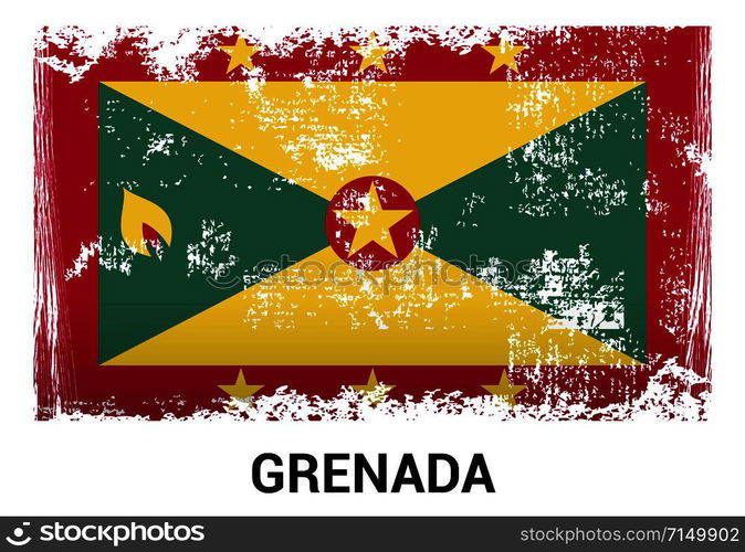 Grenada flag design vector
