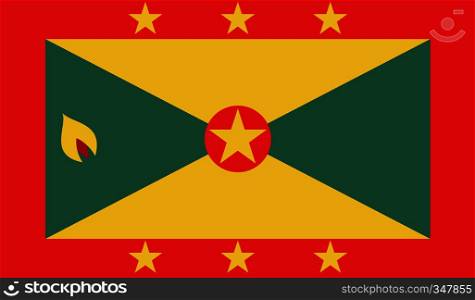 Grenada flag image for any design in simple style. Grenada flag image