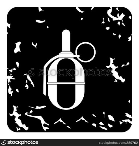 Grenade icon. Grunge illustration of grenade vector icon for web. Grenade icon, grunge style