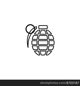 grenade icon vector illurtration logo design