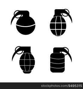 grenades icon logo vector design template