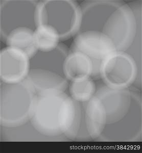 Grey Abstract Background, Circle Pattern, Blurred Texture