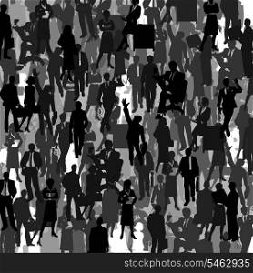 Grey background from businessmen. A vector illustration