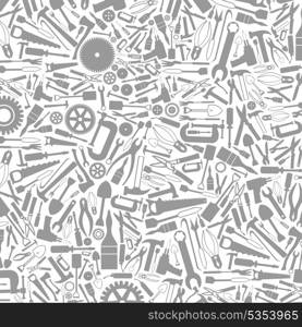 Grey background from tools. A vector illustration