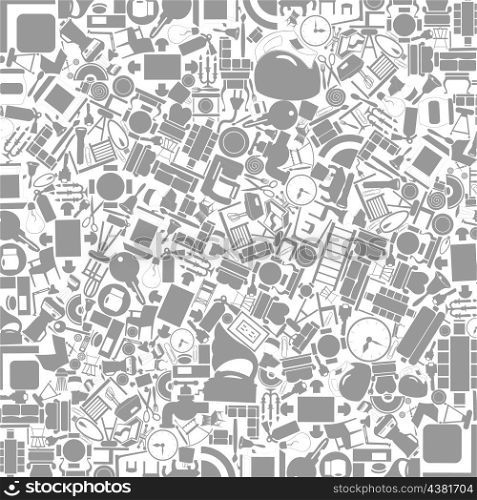 Grey background on a theme furniture. A vector illustration