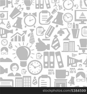 Grey background on a theme office. A vector illustration