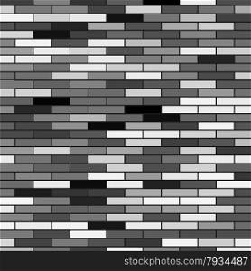 Grey Brick Background. Brick Texture. Wall of Bricks. Grey Brick Background