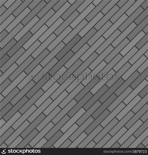 Grey Brick Background. Grey Brick Diagonal Pattern.. Grey Brick Background