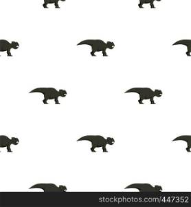 Grey ceratopsians dinosaur pattern seamless for any design vector illustration. Grey ceratopsians dinosaur pattern seamless