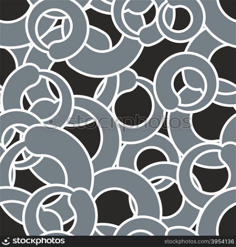 Grey circle seamless pattern. Grey abstract background. Vintage background for fabric&#xA;