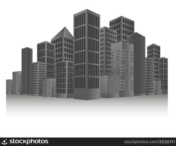 Grey Cityscape Background