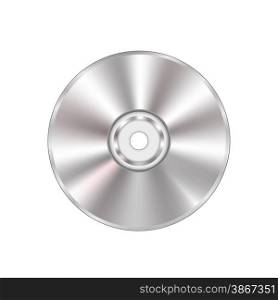 Grey Compact Disc Isolated on White Background.. Compact Disc
