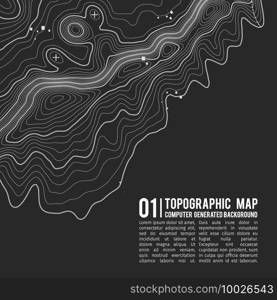 Grey contours vector topography. Geographic mountain topography vector illustration. Topographic pattern texture. Map on land vector terrain. Elevation graphic contour height lines.. Grey contours vector topography. Geographic mountain topography vector illustration. Topographic pattern texture. Map on land vector terrain. Elevation graphic contour height lines. Topographic map