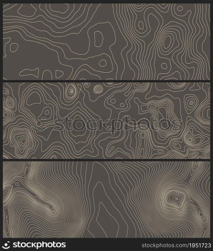 Grey contours vector topography. Geographic mountain topography vector illustration. Topographic pattern texture. Map on land vector terrain. Elevation graphic contour height lines.. Grey contours vector topography. Geographic mountain topography vector illustration. Topographic pattern texture. Map on land vector terrain. Elevation graphic contour height lines. Vector Set.