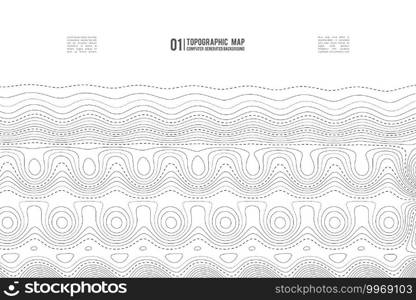 Grey contours vector topography. Geographic mountain topography vector illustration. Topographic pattern texture. Map on land vector terrain. Elevation graphic contour height lines.. Grey contours vector topography. Geographic mountain topography vector illustration. Topographic pattern texture. Map on land vector terrain. Elevation graphic contour height lines. Topographic map