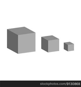 Grey cubes, great design for any purposes. Design element. Vector illustration. EPS 10.. Grey cubes, great design for any purposes. Design element. Vector illustration.