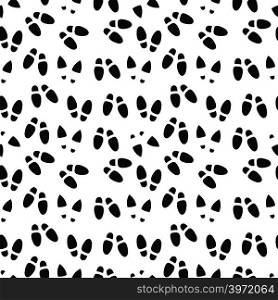 Grey footsteps seamless pattern design. Background wallpaper foot print, vector illustration. Grey footsteps seamless pattern design