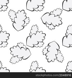 grey oak leaf seamless background Vector illustration