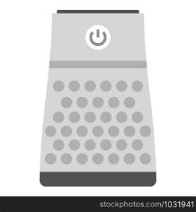 Grey smart speaker icon. Flat illustration of grey smart speaker vector icon for web design. Grey smart speaker icon, flat style